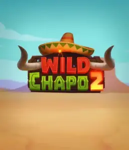 Embark on the lively Mexican desert with the Wild Chapo 2 game by Relax Gaming, showcasing a whimsical bull wearing a sombrero set against a serene desert backdrop. This graphic portrays the excitement and culture of the game, ideal for players who enjoy unique themes, offering a delightful play experience.