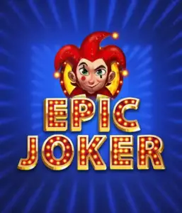 Enter the energetic world of Epic Joker slot by Relax Gaming, showcasing a playful joker with a vivid hairstyle set against a dazzling blue background. This image portrays the fun and excitement of classic slots, ideal for players who enjoy a nostalgic touch, offering a captivating adventure.