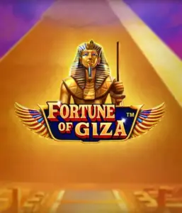 Step into the ancient world of the Fortune of Giza game by Pragmatic Play, showcasing a noble depiction of a Pharaoh before the iconic pyramid backdrop. This graphic conveys the splendor of Egyptian culture, perfect for those interested in ancient civilizations, offering a fascinating gaming experience.